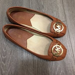 Michael Kors Fulton Flat, Size 6 1/2, British Tan